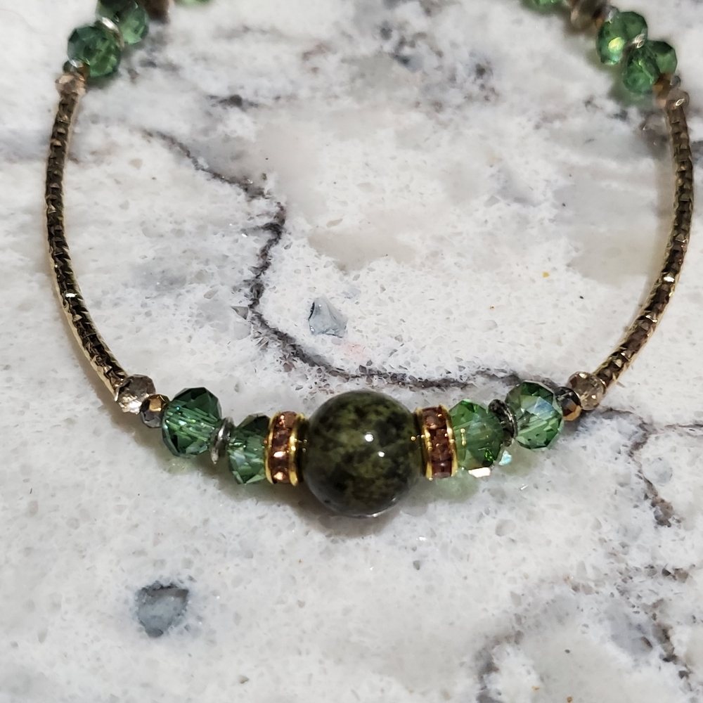 ST. Patrick's Day Beaded Bracelet Handmade